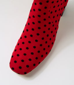 HARTFUL DJ RED SPOT STRETCH FABRIC