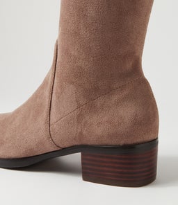 TIMOTHIE DJ DK TAUPE STRETCH MICROSUEDE