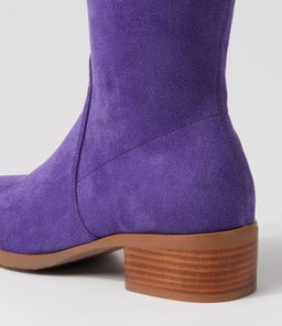 TIMOTHIE DJ PURPLE STRETCH MICROSUEDE