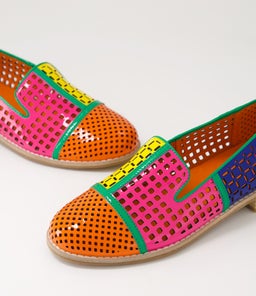 ALYCIA DJ BRIGHT PATENT MULTI