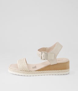 IMARI DJ IVORY WEAVE LEATHER