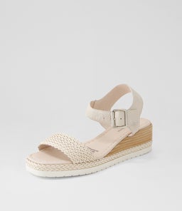 IMARI DJ IVORY WEAVE LEATHER