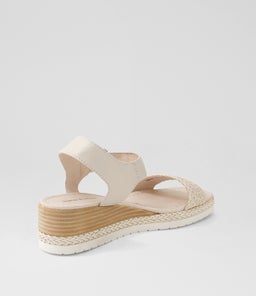 IMARI DJ IVORY WEAVE LEATHER