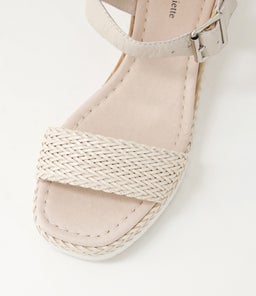IMARI DJ IVORY WEAVE LEATHER