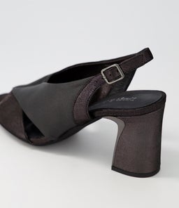 KRUZ DJ BLACK BLACK SHIMMER LEATHER LEATHER