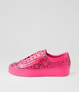 LEITHA DJ HOT PINK HOT PINK SOLE LEATHER