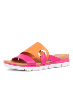 LENOX DJ FUCHSIA BRIGHT ORANGE LEATHER