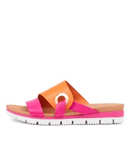 LENOX DJ FUCHSIA BRIGHT ORANGE LEATHER
