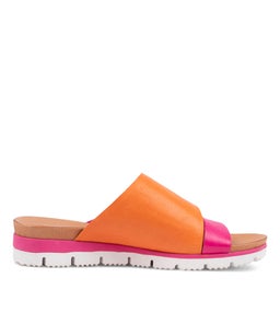 LENOX DJ FUCHSIA BRIGHT ORANGE LEATHER