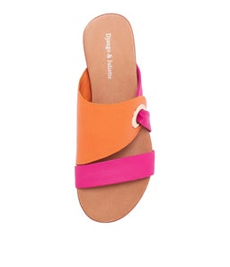 LENOX DJ FUCHSIA BRIGHT ORANGE LEATHER