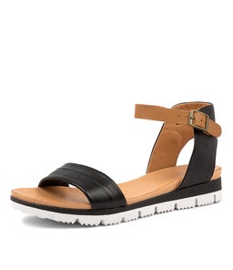 LONDONA DJ BLACK DK TAN LEATHER