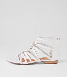 PRATIK DJ WHITE LEATHER