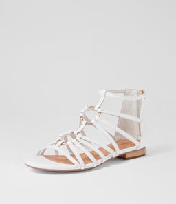 PRATIK DJ WHITE LEATHER