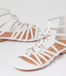 PRATIK DJ WHITE LEATHER