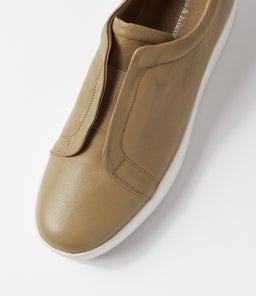LULIE DJL KHAKI WHITE SOLE LEATHER