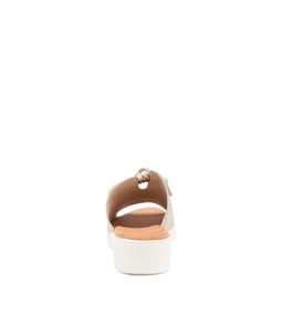 MYSHA DJL PALE GOLD WHITE SOLE LEATHER