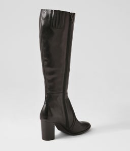 AMMIES DJ BLACK BLACK HEEL LEATHER