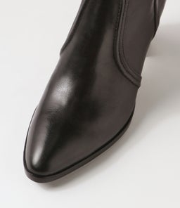 AMMIES DJ BLACK BLACK HEEL LEATHER