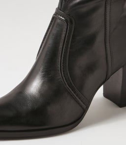 AMMIES DJ BLACK BLACK HEEL LEATHER