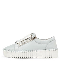 BASSEL DJ PALE BLUE WHITE SOLE LEATHER