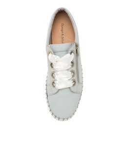 BASSEL DJ PALE BLUE WHITE SOLE LEATHER