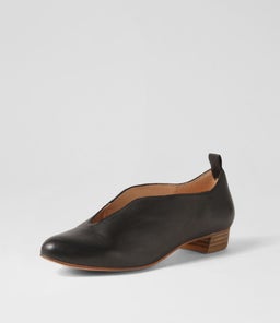 ESKER DJ BLACK BLACK HEEL LEATHER