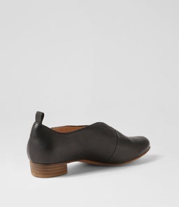 ESKER DJ BLACK BLACK HEEL LEATHER