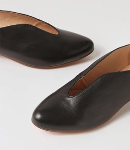 ESKER DJ BLACK BLACK HEEL LEATHER