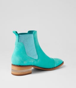 FORDA DJ AQUA BLUE METALLIC SUEDE ELASTIC