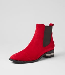FORDA DJ RED BLACK METALLIC SUEDE ELASTIC