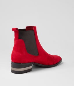 FORDA DJ RED BLACK METALLIC SUEDE ELASTIC