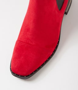 FORDA DJ RED BLACK METALLIC SUEDE ELASTIC