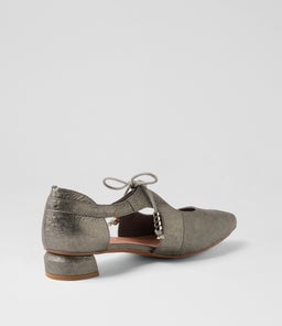 FARLIA DJ PEWTER SCRIBBLE LEATHER