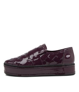 GUSTAVE DJ AUBERGINE BLACK PATENT LEATHER