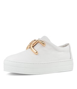 SHELINA DJ WHITE WHITE SOLE LEATHER