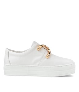 SHELINA DJ WHITE WHITE SOLE LEATHER