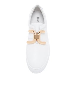 SHELINA DJ WHITE WHITE SOLE LEATHER