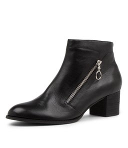 SIGNE DJ BLACK BLACK HEEL LEATHER