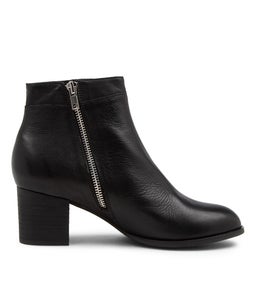 SIGNE DJ BLACK BLACK HEEL LEATHER