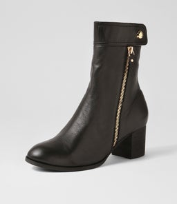 SKYY DJ BLACK BLACK HEEL LEATHER