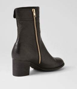 SKYY DJ BLACK BLACK HEEL LEATHER