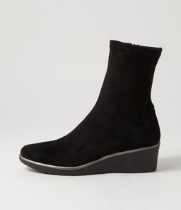 UNAX DJ BLACK STRETCH MICROSUEDE