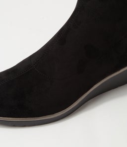 UNAX DJ BLACK STRETCH MICROSUEDE