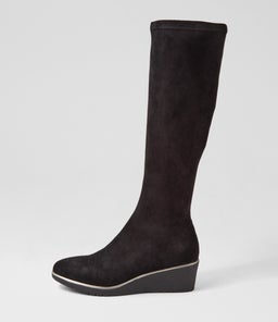 UBER DJ BLACK STRETCH MICROSUEDE