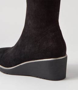 UBER DJ BLACK STRETCH MICROSUEDE