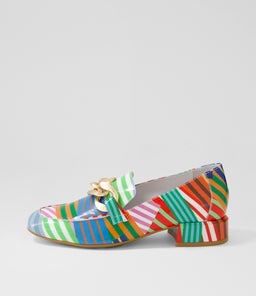 VIVANDY DJ STRIPE MULTI PATENT LEATHER