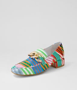 VIVANDY DJ STRIPE MULTI PATENT LEATHER