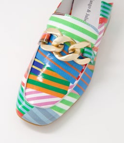VIVANDY DJ STRIPE MULTI PATENT LEATHER