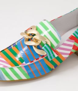 VIVANDY DJ STRIPE MULTI PATENT LEATHER