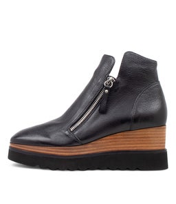WAISY DJ BLACK NAT&BLACK LEATHER SOLE